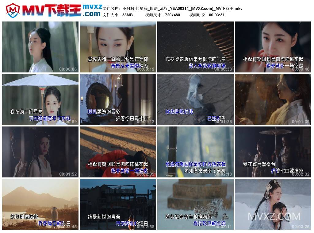 小阿枫-问星海_国语_流行_YEA00314